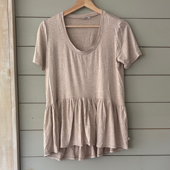 Jax & Lennon Bamboo Peplum Tee - Size Small - Picture 1 of 5